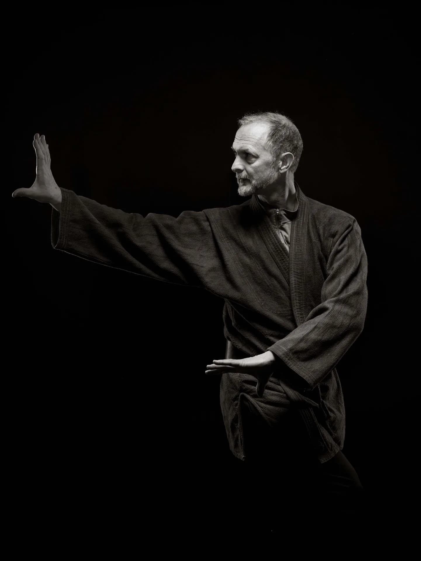 Allen Pittman practising an internal martial form